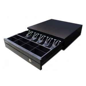 Cajón de dinero configurable  y apertura automática