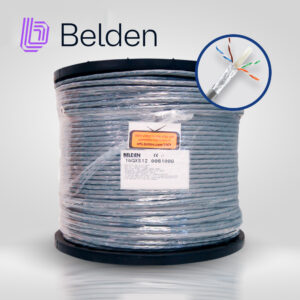 CABLE UTP CAT6A BELDEN 10GXS12 0061000 FORRO PVC AZUL CMR RISER 4 PARES 625 MHZ CALIBRE 23 AWG 100% COBRE USO INTERIOR ESPECIAL PARA INSTALACIONES
